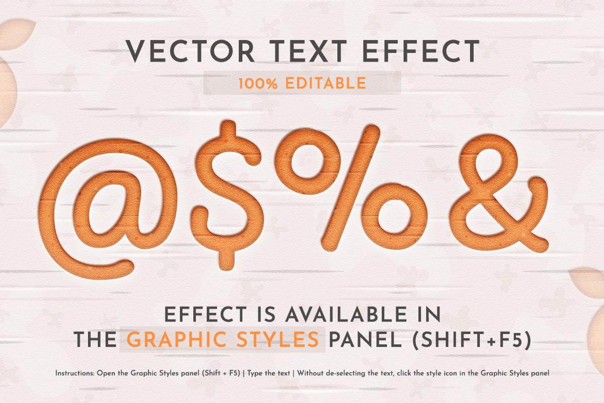 Orange Editable Text Effect, a Layer Style Add-On by rwgusev (Photo 7 of 7)