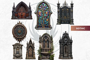 World Architecture Doors and windows, a Decorative Illustration by ThatsDesignArt (Thumbnail 7 of 10)