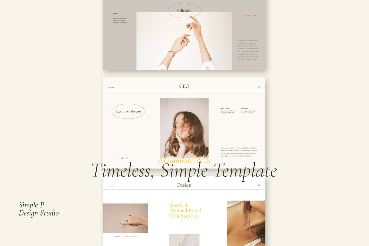Louve PowerPoint Template, a Presentation Template by Simple P. (Photo 4 of 11)