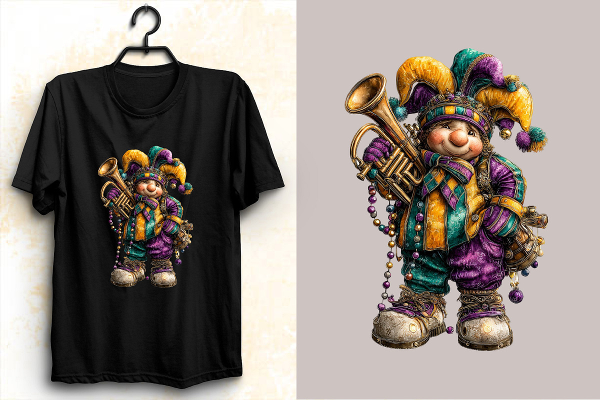 Watercolor Mardi Gras Clipart Bundle, an Illustration by SVGArt (Photo 3 of 8)