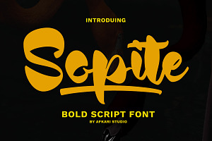 Sopite - Handwritten Bold Script Fon, a Script Font by Afkari Studio