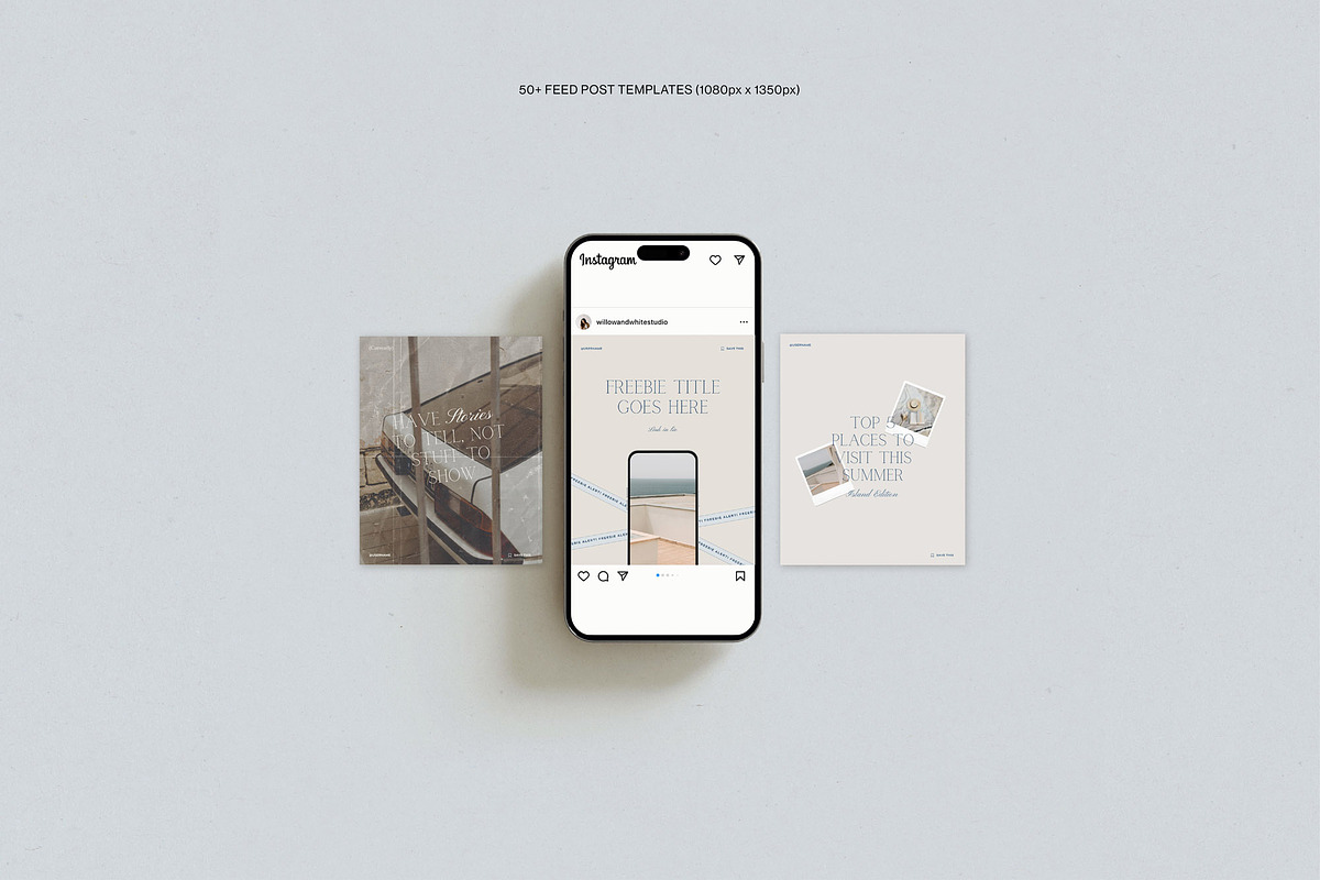 100+ Refined Instagram Templates, a Social Media Template by Willow & White Studio (Photo 7 of 11)