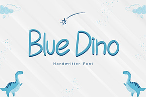 Blue Dino - Handwritten Font