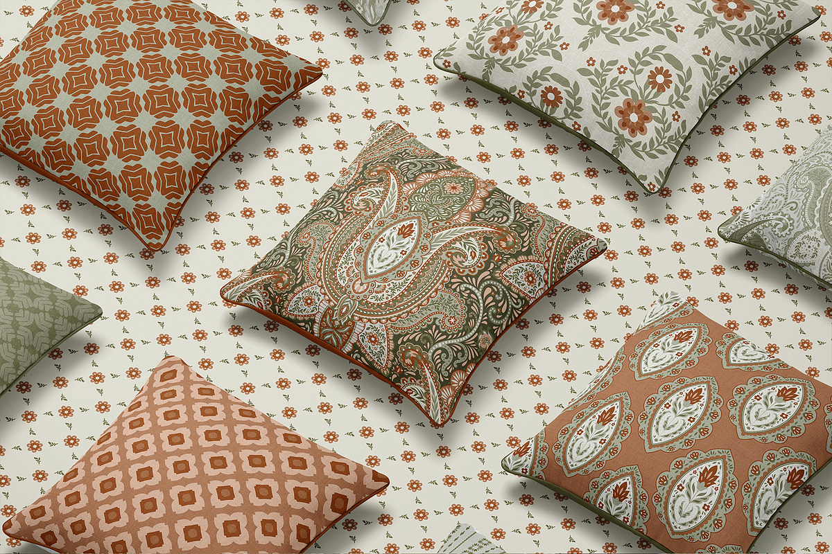 LUXURY VINTAGE PAISLEY SEAMLESS SET, a Pattern Graphic by Sonulkaster (Photo 6 of 11)