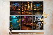 Brass Requiem Steampunk Backdrops V1, a Background Graphic by ThatsDesignArt (Thumbnail 6 of 12)