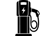 EV Charging Station Icon Bundle, a Technology Illustration by jahid234 (Thumbnail 6 of 13)