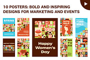 Mosaic Feminine Design Set, a Decorative Illustration by Lettering_Logo (Thumbnail 5 of 8)