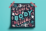 Flor Layered Font + Extras, a Font by Shoutbam (Thumbnail 2 of 20)