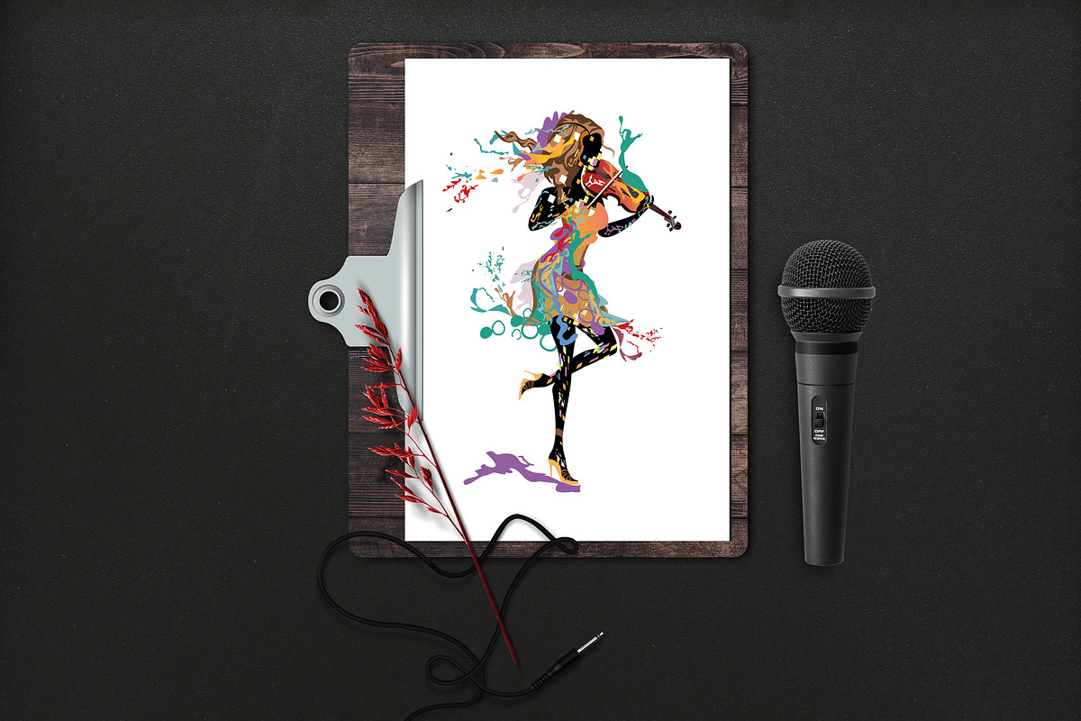 Abstract colorful musicians., a Person Illustration by Laifalight (Photo 6 of 7)