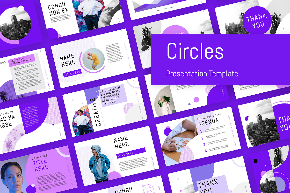 Circles - PowerPoint Template, a Presentation Template by chio.design - Khalay Chio (Photo 1 of 13)