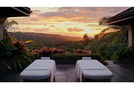 Peaceful outdoor spa retreat with, a Nature Photo by Lermont51
