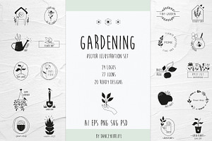 Gardening & Floral Logos Collection