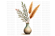Minimalist Flower Vase - Terracotta, a Decorative Illustration by Bloom Craft Creations (Thumbnail 10 of 10)