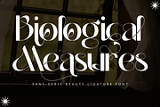Biological Measures - Elegant Font, a Sans Serif Font by 177Studio (Thumbnail 1 of 8)