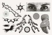 82 Vector Dither Y2K Shapes Pack, a Graphic by softulka (Thumbnail 6 of 10)
