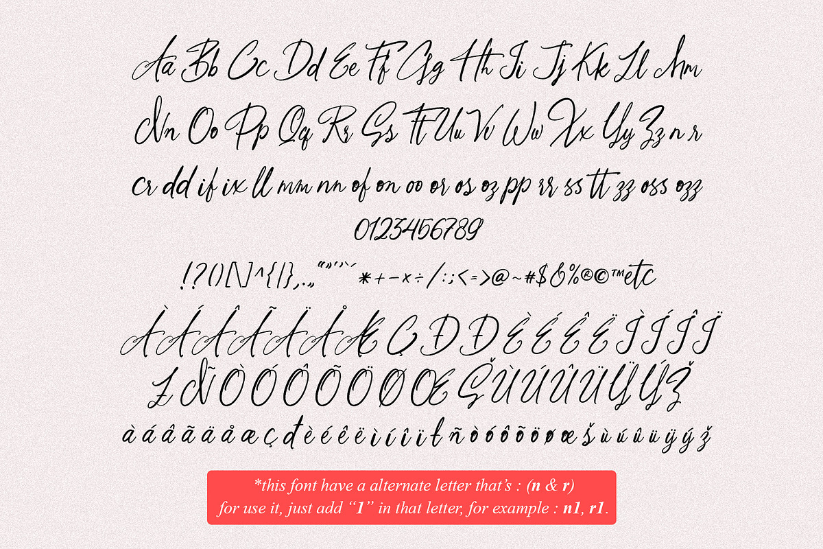 Lost Angelica - Pretty Handwritten, a Handwritten Font by Myn Type (Photo 11 of 13)