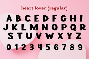 Heart Lover - Display Font