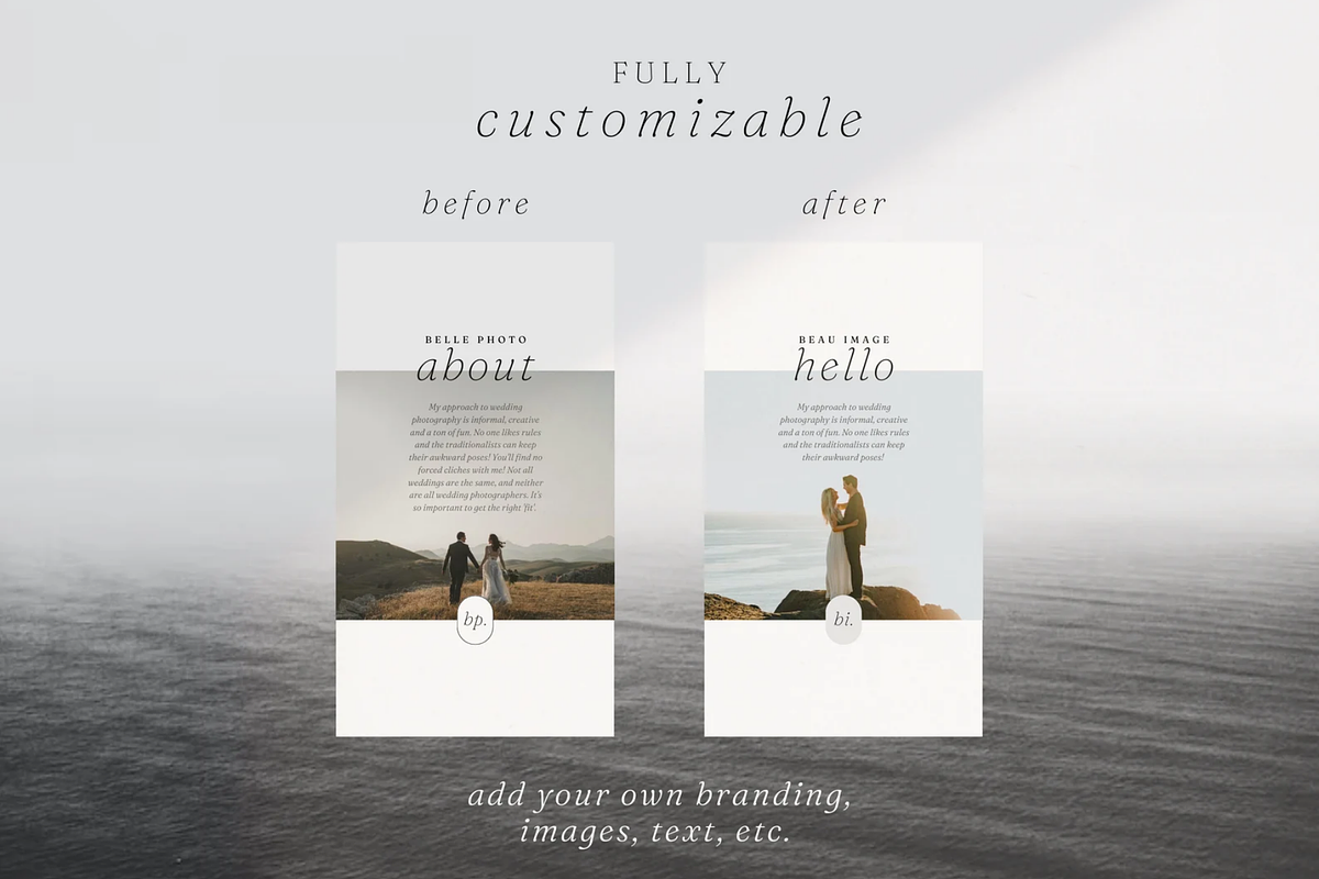 Photographer Instagram Bundle Canva, a Social Media Template by frommakertomaker (Photo 8 of 10)