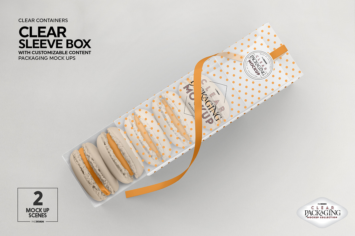 Clear Sleeve Box Packaging Mockup, a Packaging Mockup by INCDesign (Photo 8 of 9)