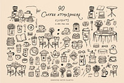 Coffee And Bakery Only Whimsical Set, a Food Illustration by ViktoriyaD (Thumbnail 4 of 14)