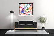 Bright Watercolor Floral Digital, a Pattern Graphic by Coco Bloom (Thumbnail 2 of 8)
