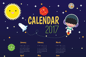 2017 Calendar For Kids