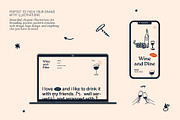 Wine vector Illustrations, a Food Illustration by dicreate (Thumbnail 7 of 8)