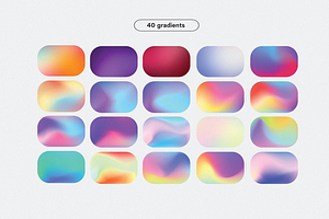 Grainy Mesh Gradient Shape Maker PSD