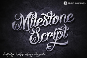 Milestone Script - Tattoo Font