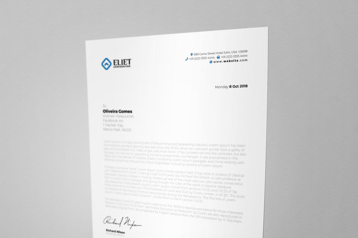 Letterhead, a Stationery Template by Design'sTRIBE (Photo 2 of 6)