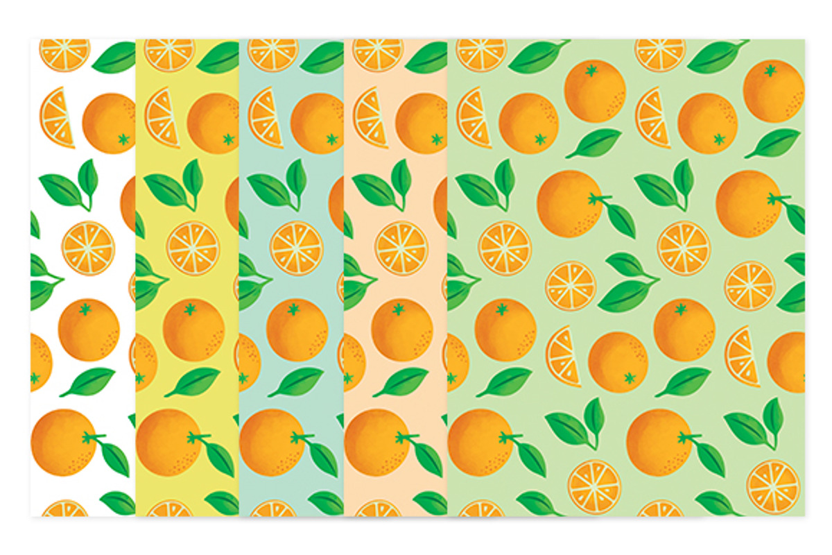 Citrus Fruits Pack 3: Oranges, a Pattern Graphic by Ariel Tyndell Design (Photo 2 of 2)