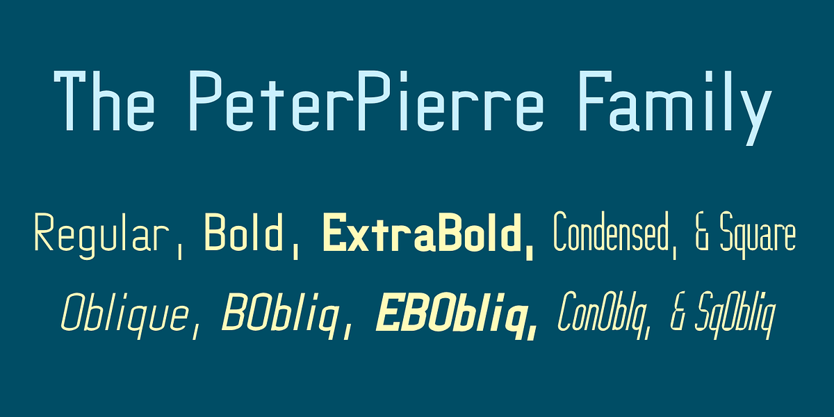 PeterPierre, a Sans Serif Font by Ingrimayne Type (Photo 3 of 6)