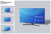 Smart TV Screen Mockup Set, a Wearable Device Mockup by Gatamotion (Thumbnail 1 of 5)