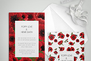 Pretty Poppies Flower Designs, an Illustration by Dizzign (Thumbnail 2 of 5)