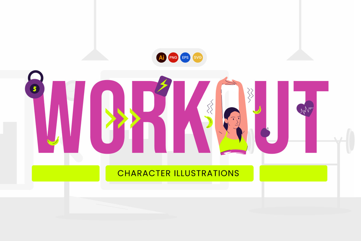 Workout Illustration, a Person Illustration by Loin Studio (Photo 1 of 3)