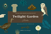 Twilight Garden Vintage Collection, a Decorative Illustration by StudioLapis (Thumbnail 1 of 8)