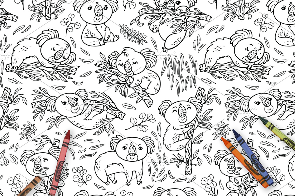 41 Seamless Coloring Patterns, a Pattern Graphic by PenguinHouse (Photo 4 of 12)