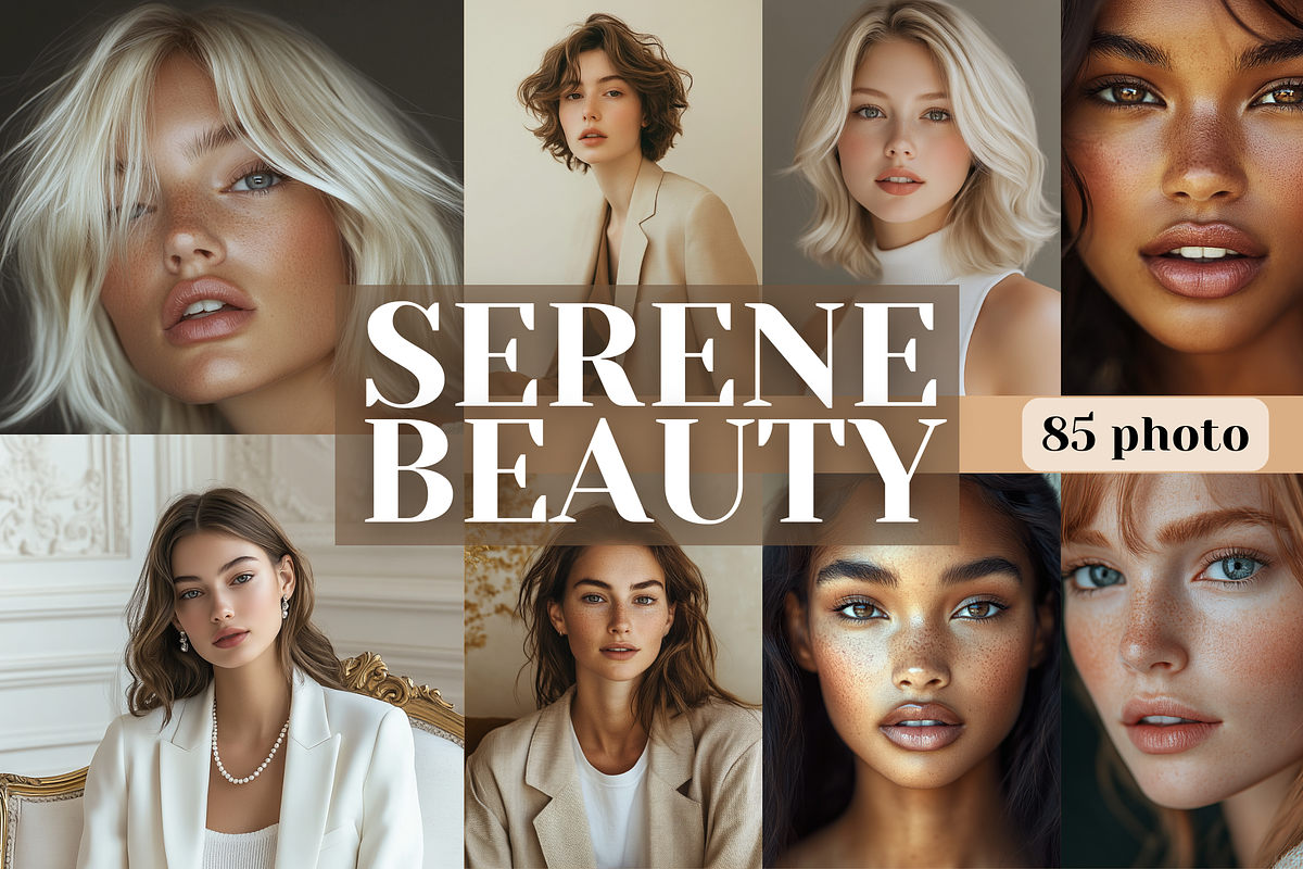 Serene Woman Beauty Stock Photo, a Beauty & Fashion Photo by MarkoPresets (Photo 7 of 7)
