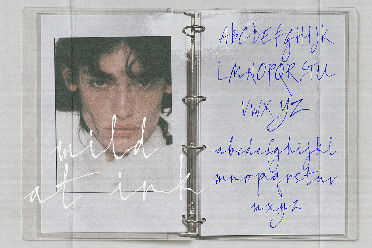 Wild at Ink - Liquid Ink Fonts, a Handwritten Font by Lilithcollageart (Photo 8 of 11)