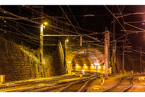 Schattenburg railway tunnel in Feldkirch - Austria, an Architecture Photo by Leonid Andronov
