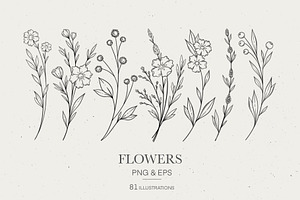 Wild Flowers Clipart