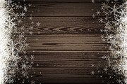 Wooden texture set with snowflakes, a Decorative Illustration by Vjom (Thumbnail 3 of 6)