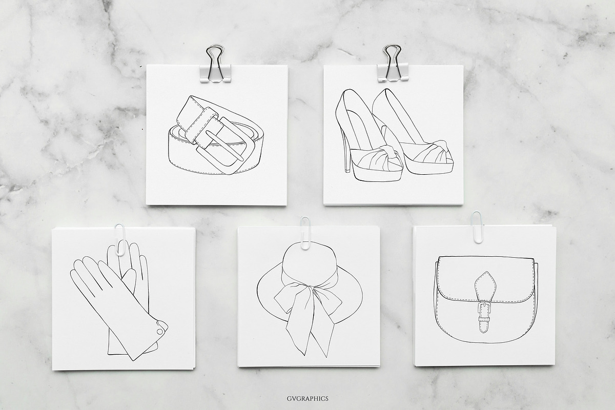 Accessories, Bags and Shoes, an Object Illustration by GVGraphics (Photo 6 of 7)