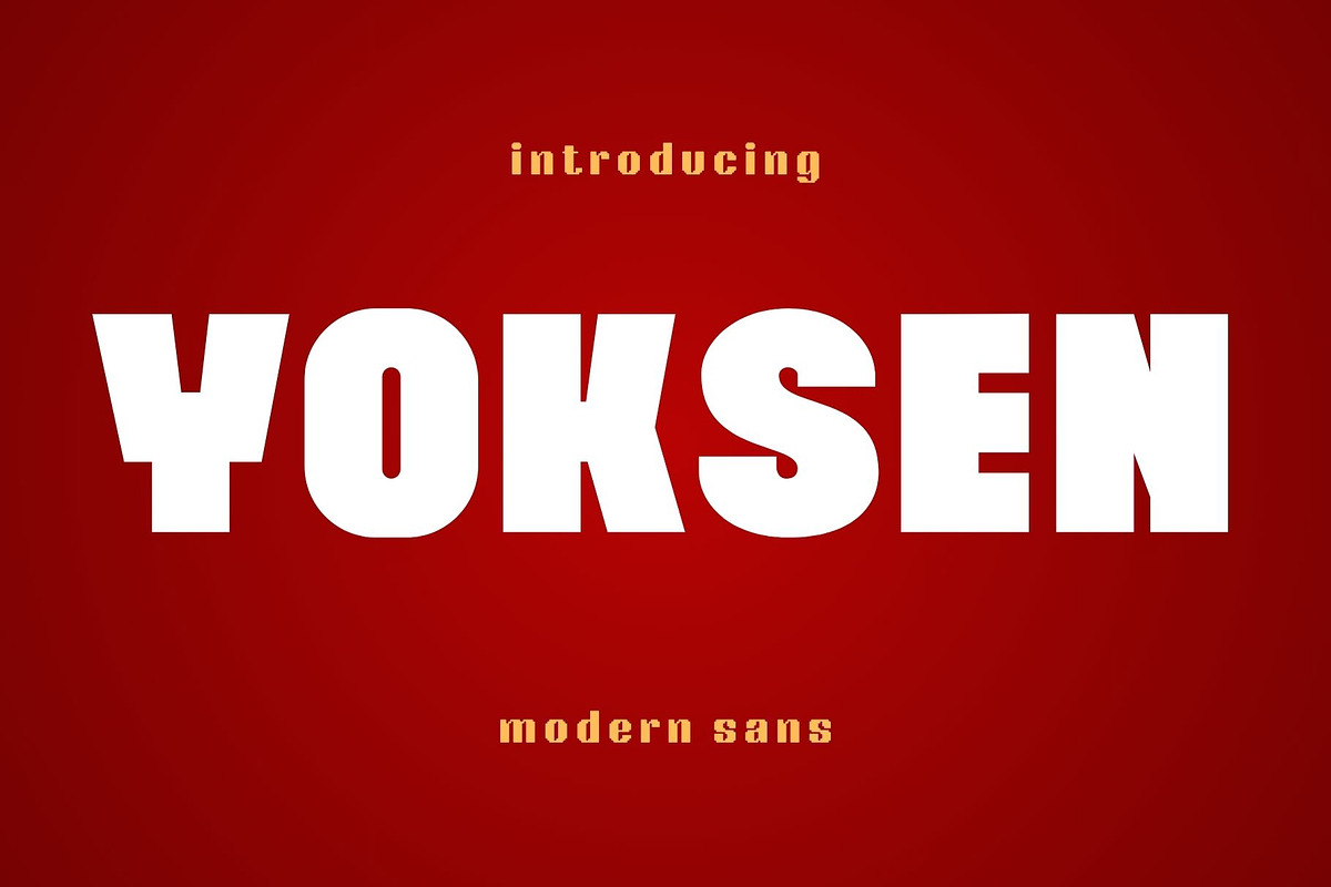 Yoksen - Modern Sans Typeface, a Sans Serif Font by Font Kingdom (Photo 1 of 6)