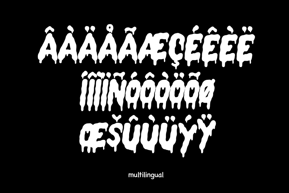 Ghost Malone - Scary Font, a Handwritten Font by ariodsgn (Photo 3 of 7)