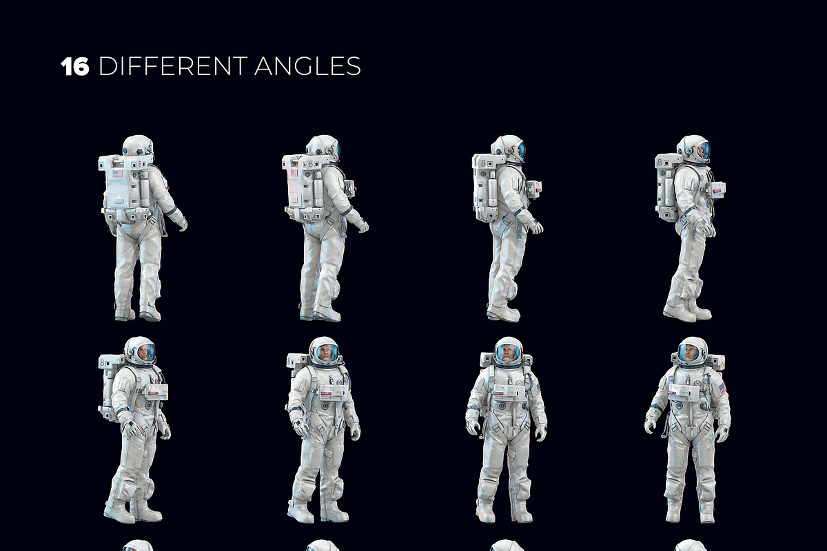 3D Mockup Space Astronaut #06, a Product Mockup by ARKS ACADEMY (Photo 3 of 7)