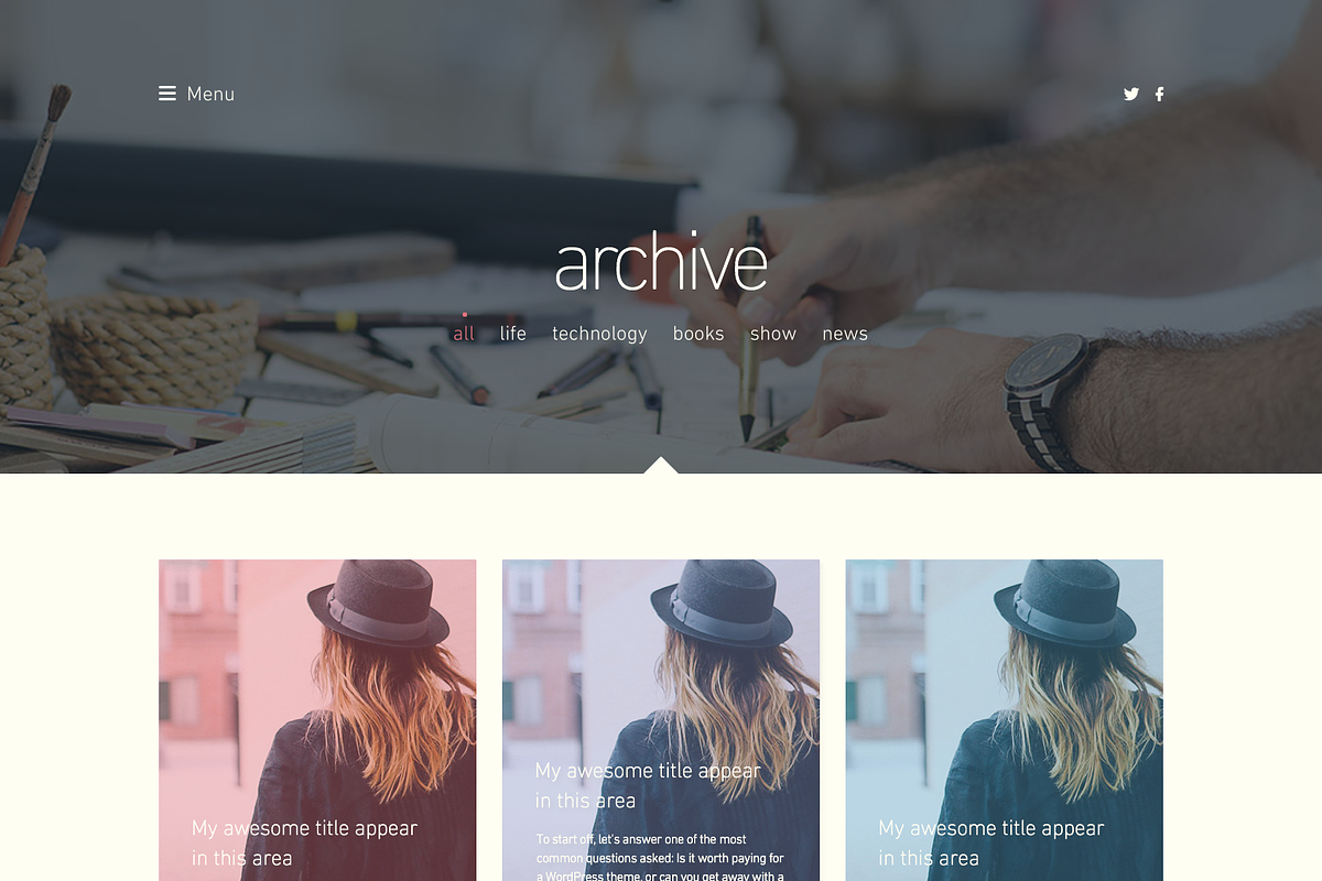 ReBLOG - Creative Blog PSD Template, a Websites & App Template by Pixvar Studio (Photo 3 of 5)