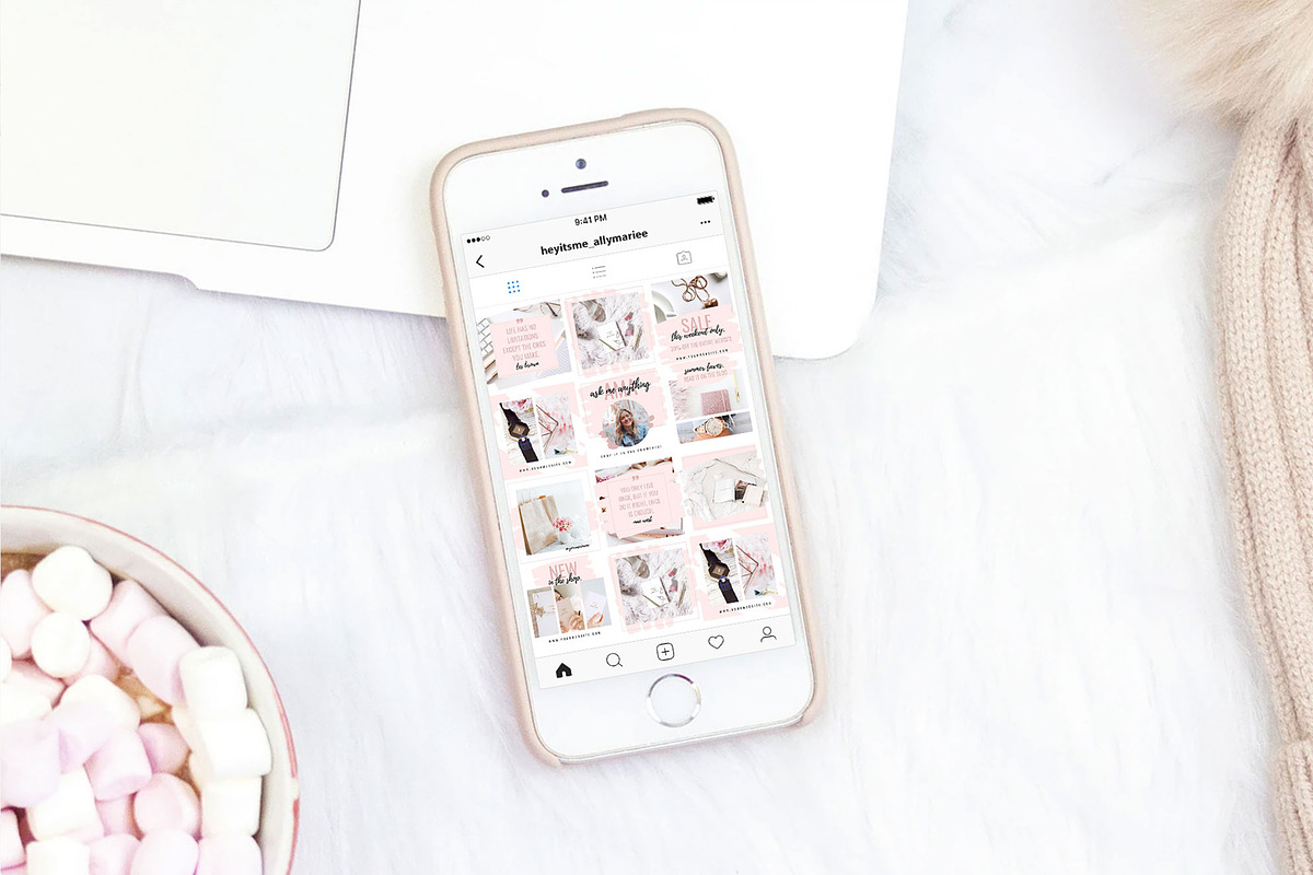 Instagram Posts for Canva | Blush, a Social Media Template by Thirty One Palms Studio (Photo 6 of 8)