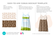 Ladies Sun Dress Canva Mockup, an Apparel Mockup by Mockup Scene (Thumbnail 3 of 14)