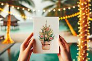 Watercolor Tropical Christmas set, a Seasonal Illustration by VerAna (Thumbnail 11 of 19)